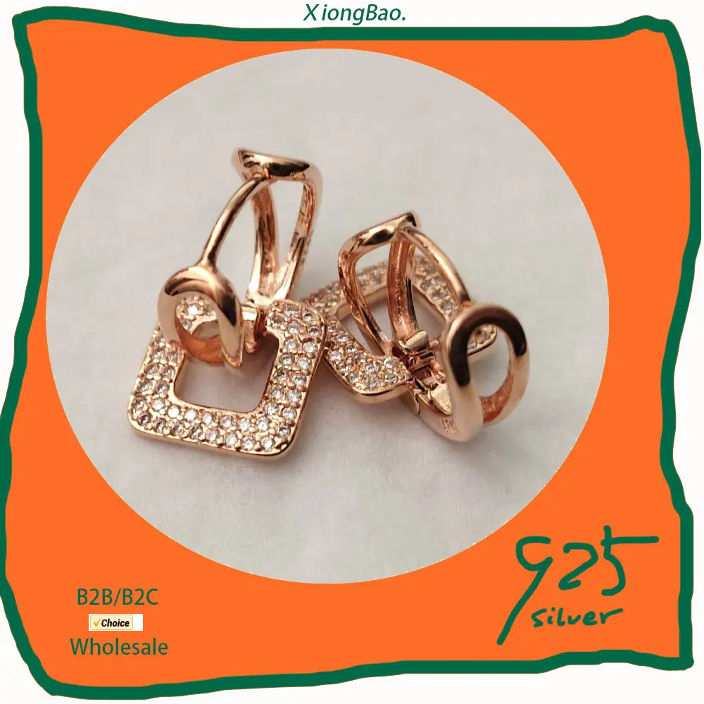 

Factory Price 925 sterling silver Earring for Women Hyperbole Design Trendsetting Stamp 925 Sterling Silver Earrings New Arrival