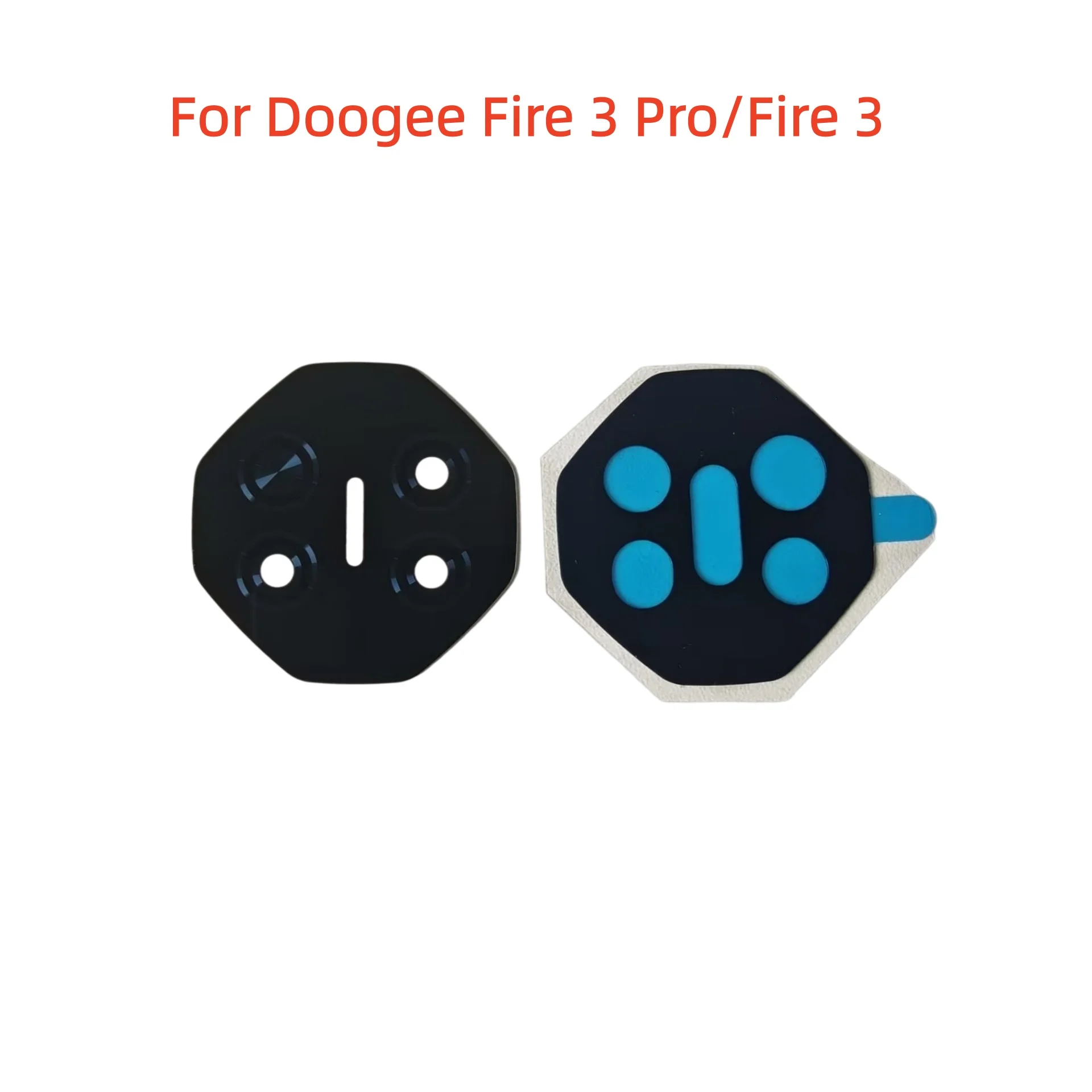 New For Doogee FIRE 3 Pro Cell Phone Back Camera Lens Glass Cover Repair Parts For Doogee Fire 3 Ultra Max With Adheisive Tapes