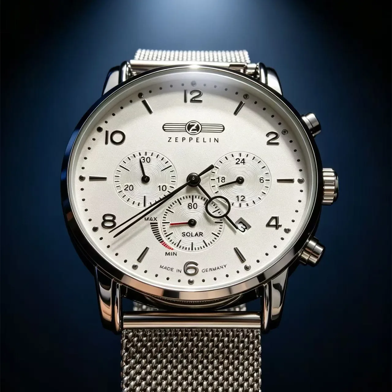 Zeppelin New Series Men's Quartz Watch Three Eye Multifunctional Chronograph Casual Business Clock Gift Giving Date