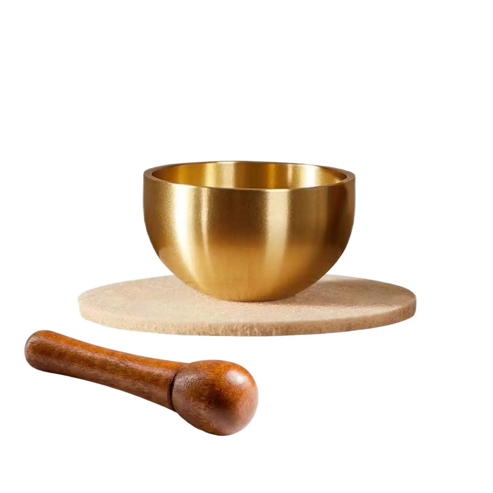 Sound Bowl Mini Musical Instruments Stress Reduction Tools Brass Small Singing Bowl For Yoga Room Bath Home Desk Table Altar