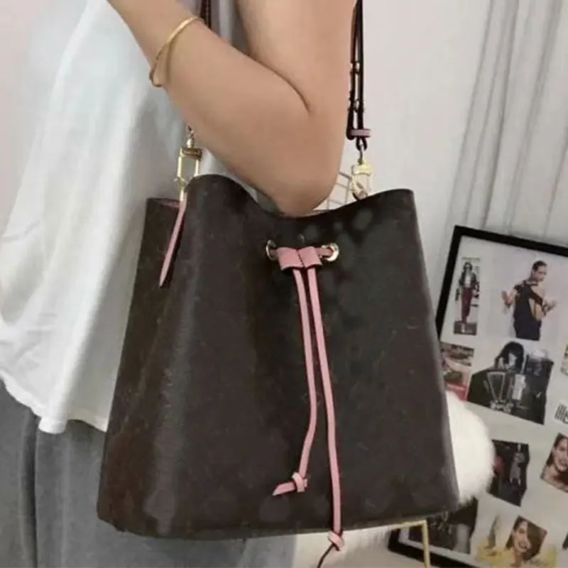 TINBERON Shoulder Strap Bucket Bag Drawstring Lock Accessories Bag Strap Bundle Pocket Drawstring Bag Belt Leather Handbag Strap