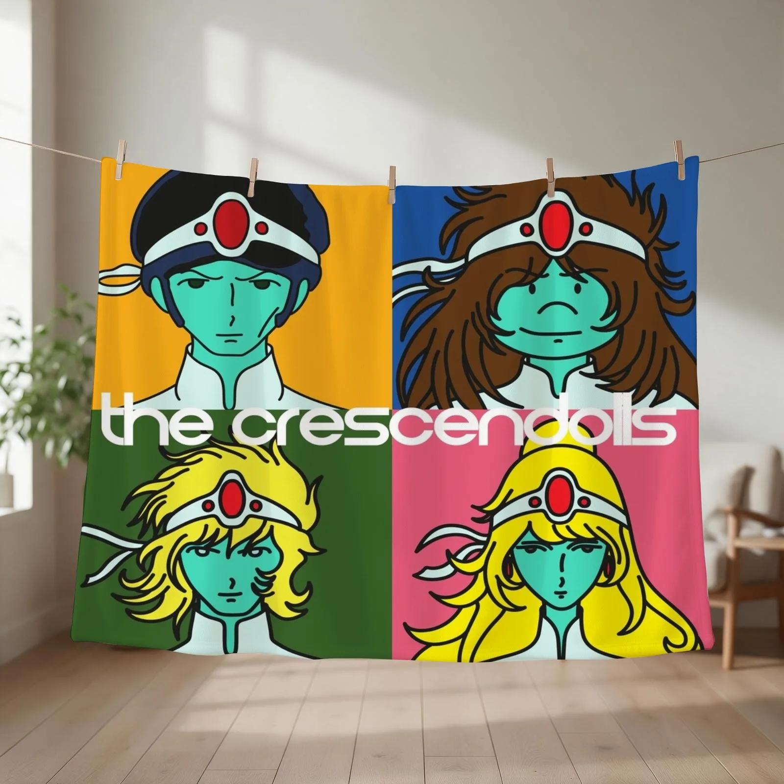 The Crescendolls [Alien version] Throw Blanket Furry Summer Beddings Thin Winter beds Blankets
