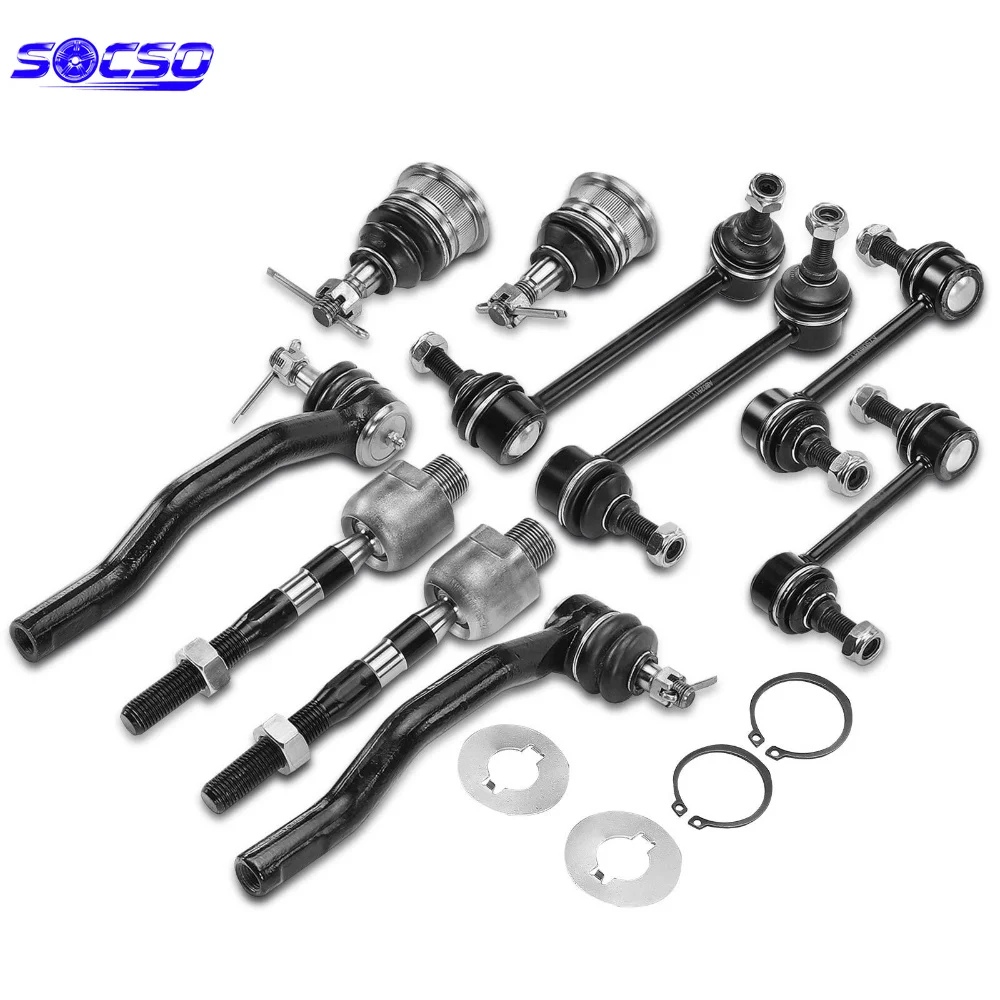10pcs Front & Rear Stabilizer Bar Link Tie Rod End Ball Joint for Mazda 6 2009-2013 Control Arm Kit GS1D28170 K80250 K80251