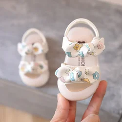 Sandalias de bebé Baotou para niñas pequeñas, zapatos de princesa para niñas, zapatos de suela suave para bebés