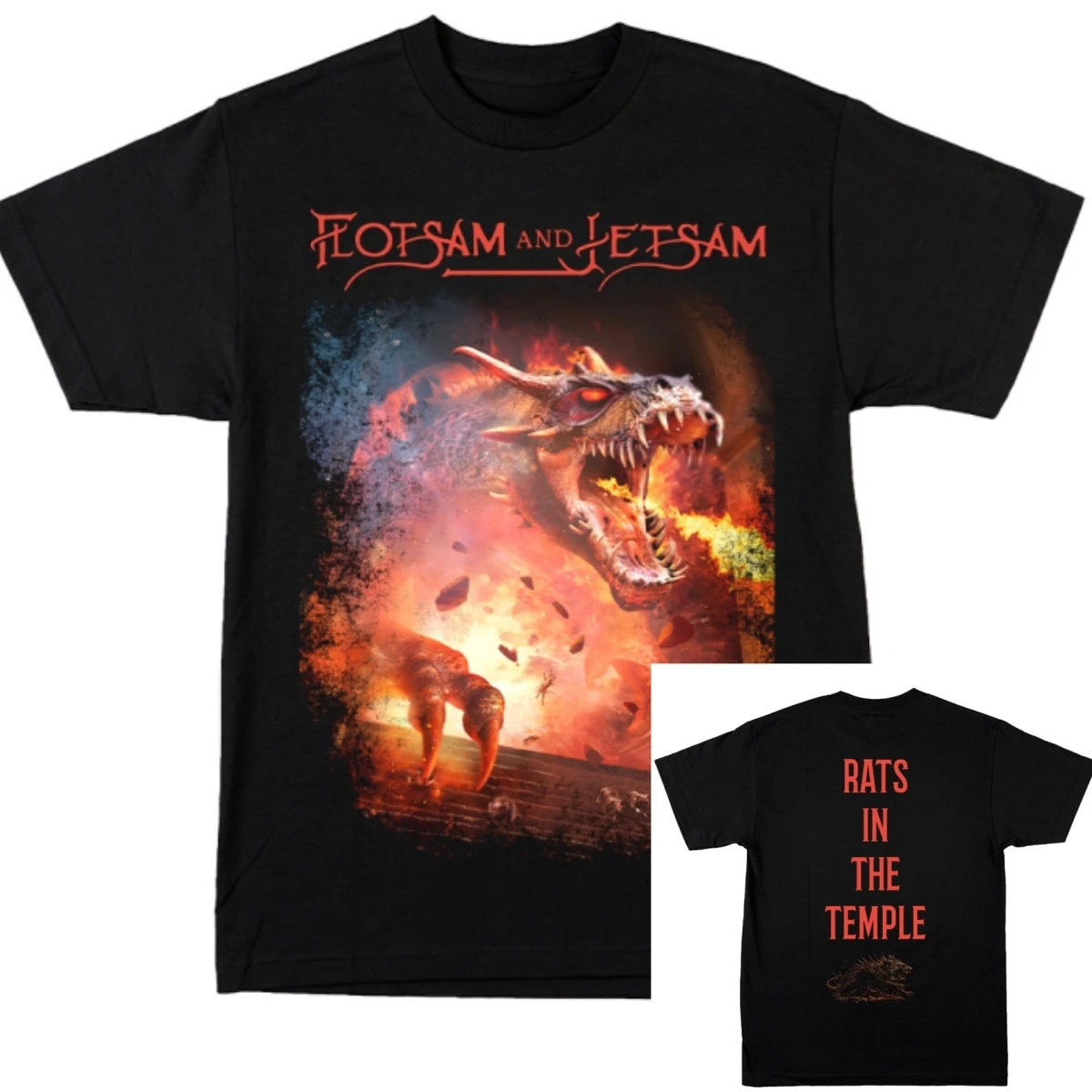 Flotsam and Jetsam Rats in The Temple  Band T-Shirt Cotton Graphic Tee Men Women Summer Streetwear