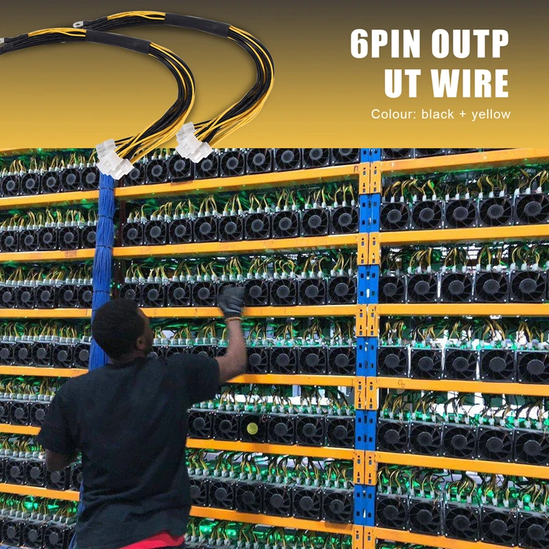 Top-1200W 1600W สายไฟใหม่ 10 Pin PCIE Powers Connector สําหรับ Bitmain Antminer APW7 + APW3 PSU L3 D3