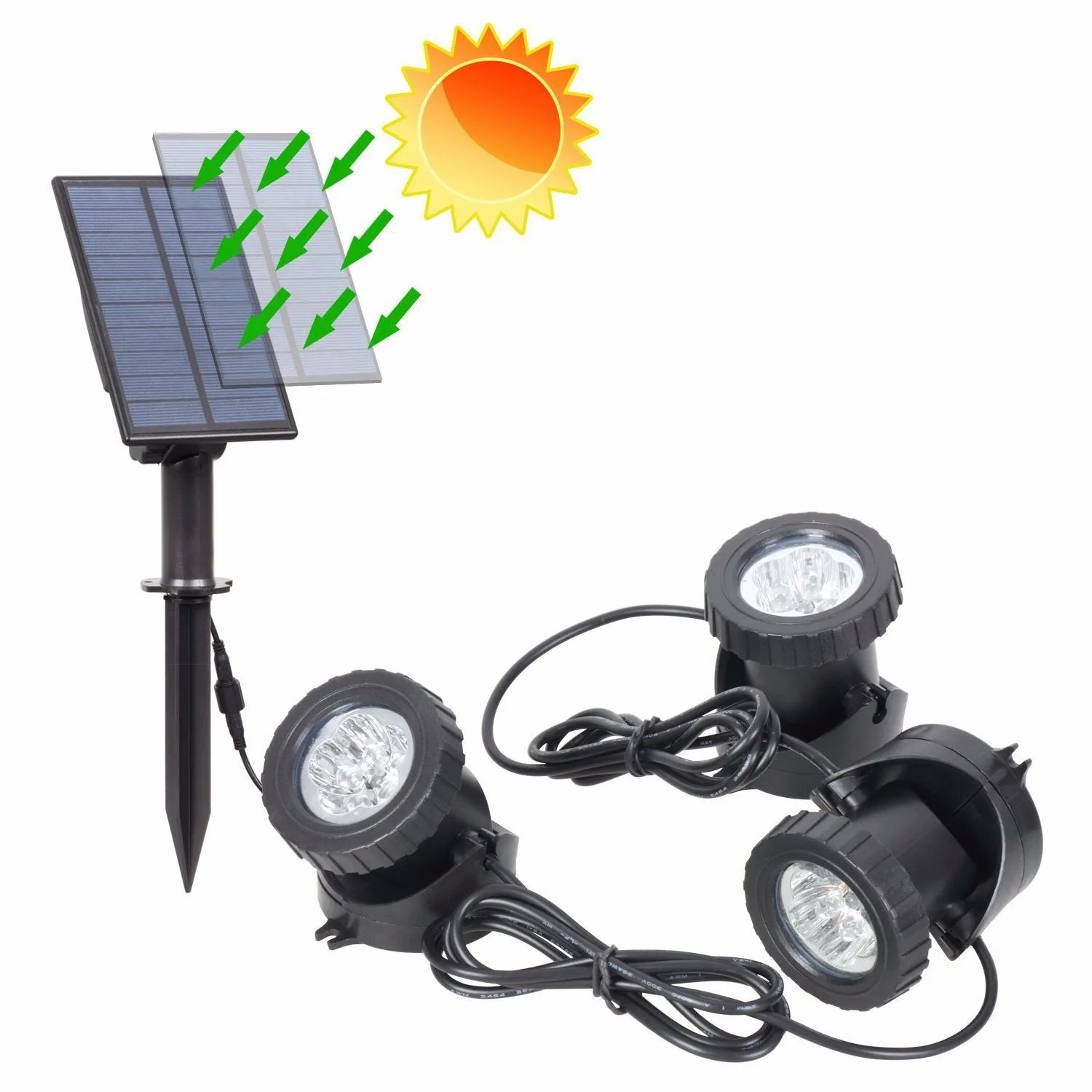 

Solar Underwater Light Fountain Pond Spot Light Outdoors IP65 Solar Lawn Light Pool Light For Garden Path Decor Underwater Light