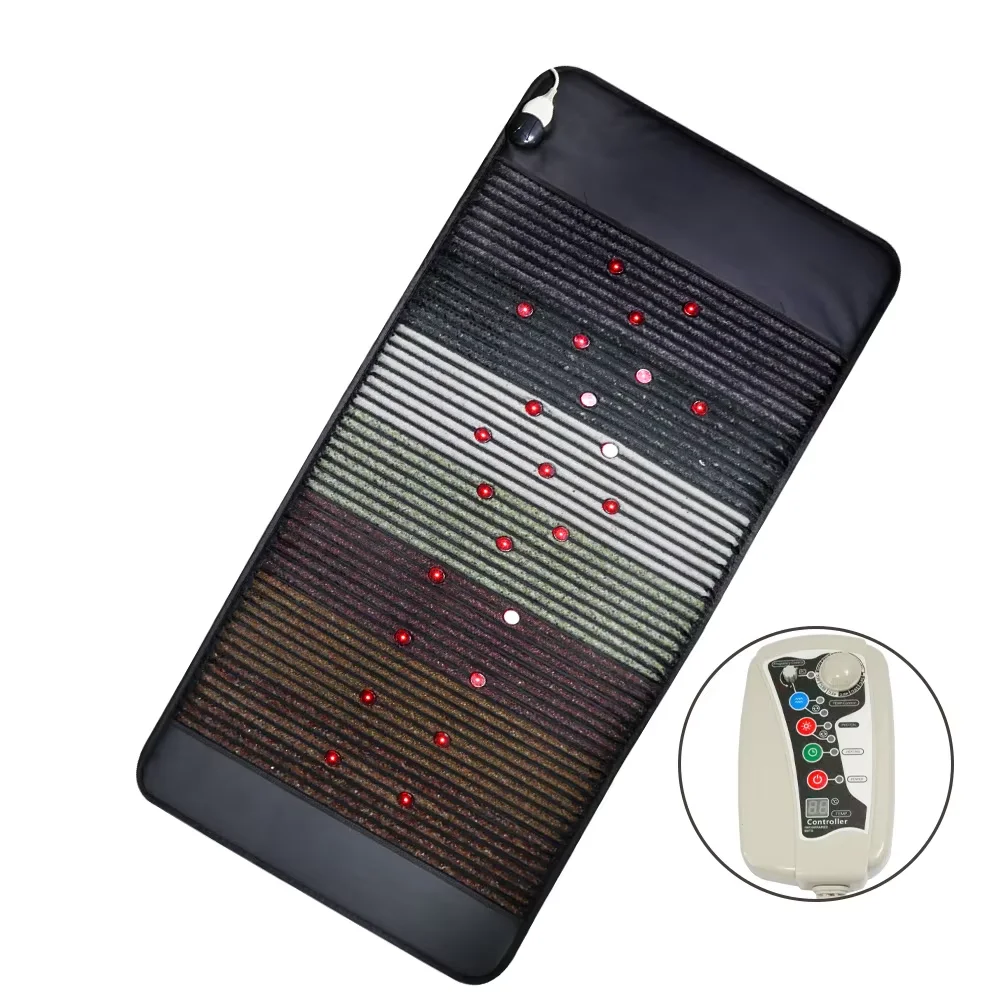 

Коврик для лечения ПЭМФ в дальнем инфракрасном диапазоне — 180x90 см. Исцеляющая подушка для фотонных драгоценных камней с камнями чакры и магнитным полем — Professional Physoth