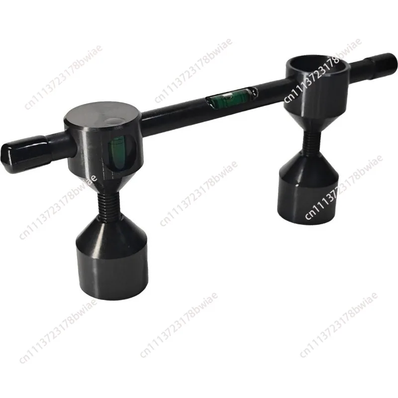 Metal Horizontal Water Bubble Quasi-bubble Round Metal Bubble with Base Mounting Hole Flange Level Precision