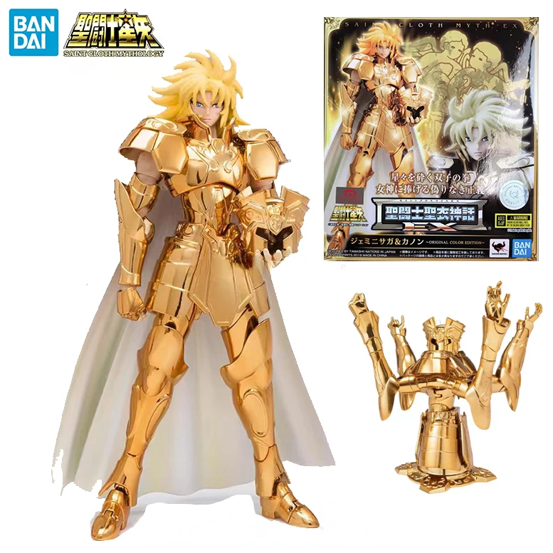 

In Stock BANDAI Holy Cloth Myth EX Original Color Version Gemini Saga Kanon Anime Action Series Figure Model Toy Collection