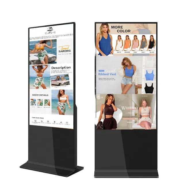 32-Zoll-Android-Touchscreen-Informationskiosk, Totem-Display, Werbespeler, LCD-Display für den Innenbereich, bodenstehend, digitale Beschilderung