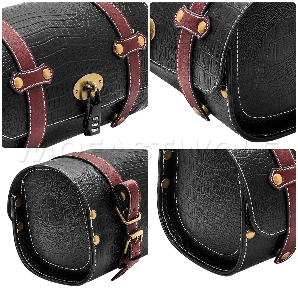 Motorcycle Universal Large Capacity Waterproof Bags Side Tool Bag Rear Travel Luggage Seat Bag For Harley Honda Yamaha Kawasaki