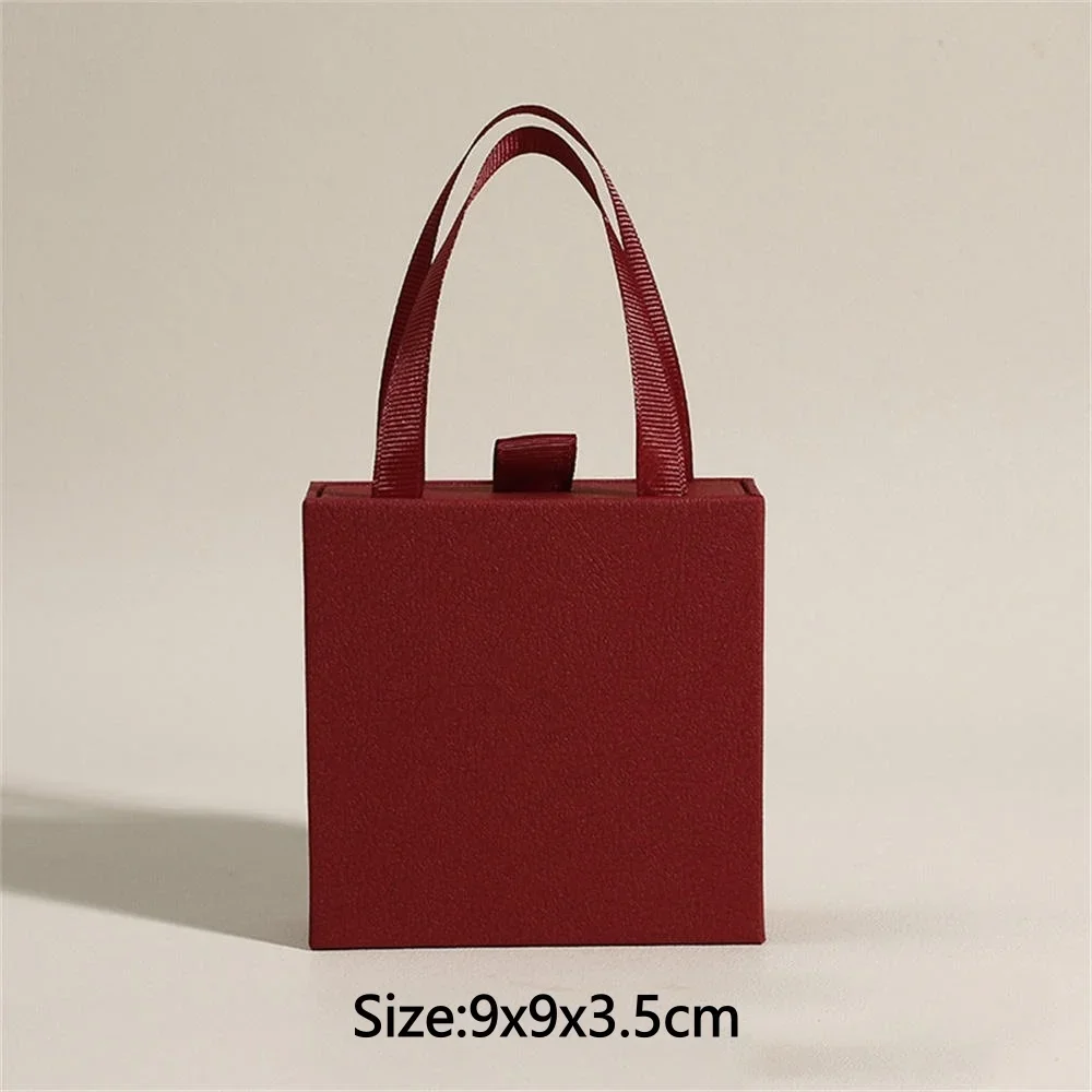 Jewelry Box With Tote Bag for Earring Ring Storage