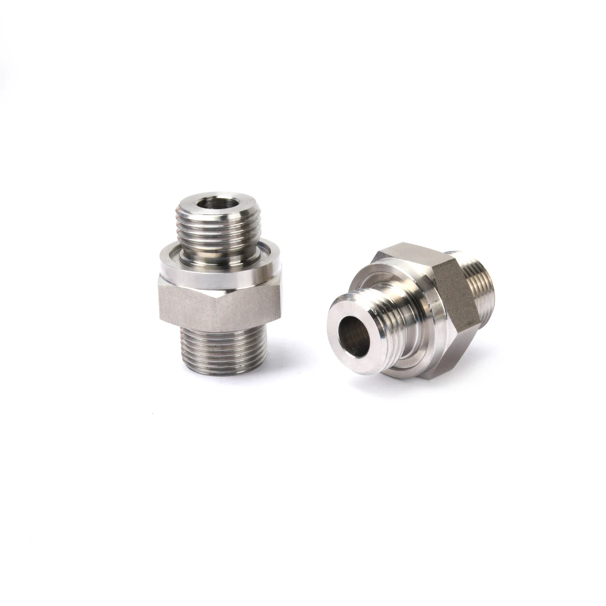 Conector de rosca hidráulica de materiais SUS316L de alta qualidade G1/2 Polegada a 1/4 Polegada União redutora