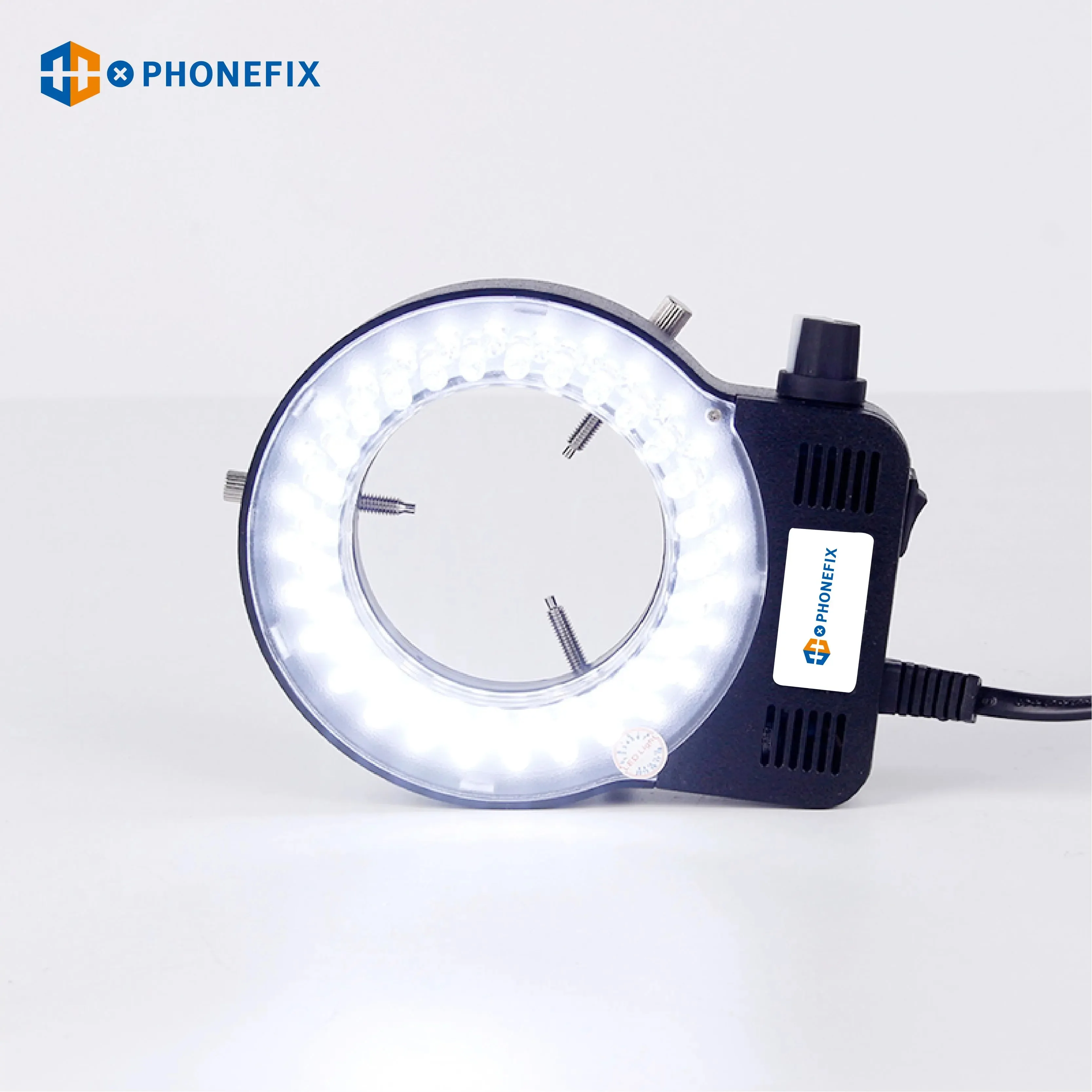 Microscopio regolabile 144 LED anello luminoso microscopio illuminatore lampada per microscopio Stereo trinoculare eccellente cerchio LED luce