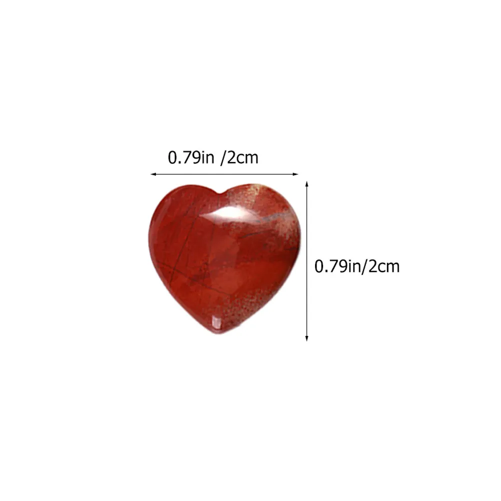 4Pcs Crystal Heart Gemstones Natural Polished Stone Set Decorative Ornaments for Home Office Table Meditation Gifts