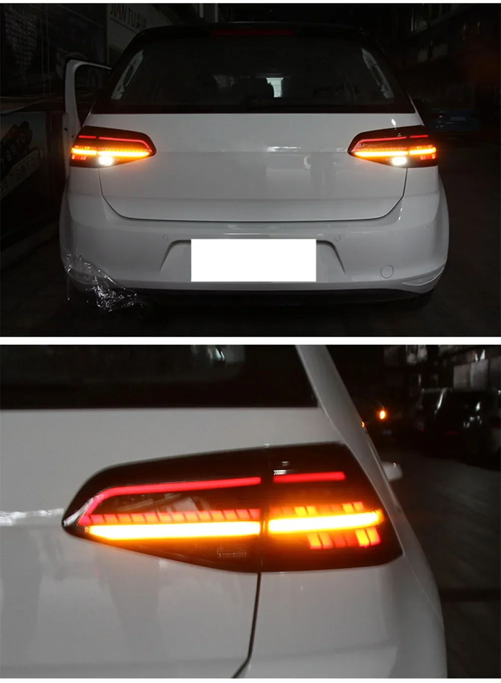 

Светодиодный задний фонарь для Volkswagen vw Golf7 с фарой дальнего света, стоп-сигналы, стример, поворотники, аксессуары для авто