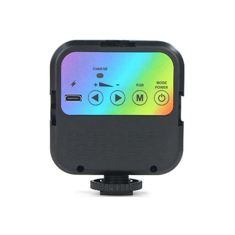 Mini luce di riempimento a colori RGB LED Luce video per atmosfera portatile per fotocamere reflex e videocamere