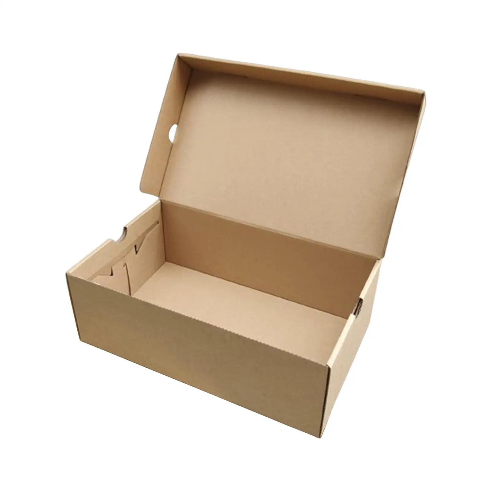 Stackable Shoe Box Kraft Paper Foldable Organizer Case with Ventilation for Closet and Under Bed