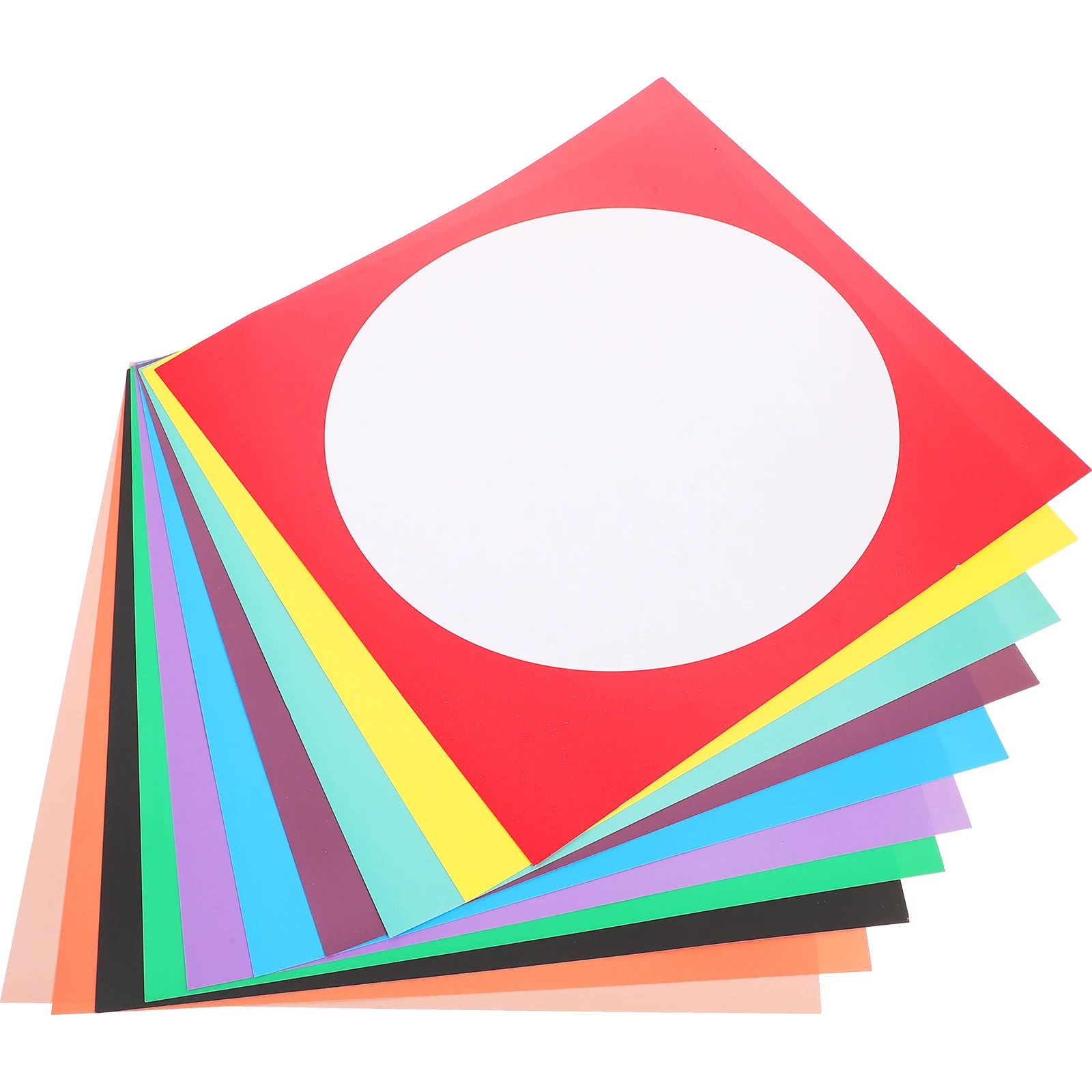 

10 Pieces Square Round Edge Colored Thick Cardstock Paper 33cm Children Art Craft DIY Painting Drawing Sketch Notepads
