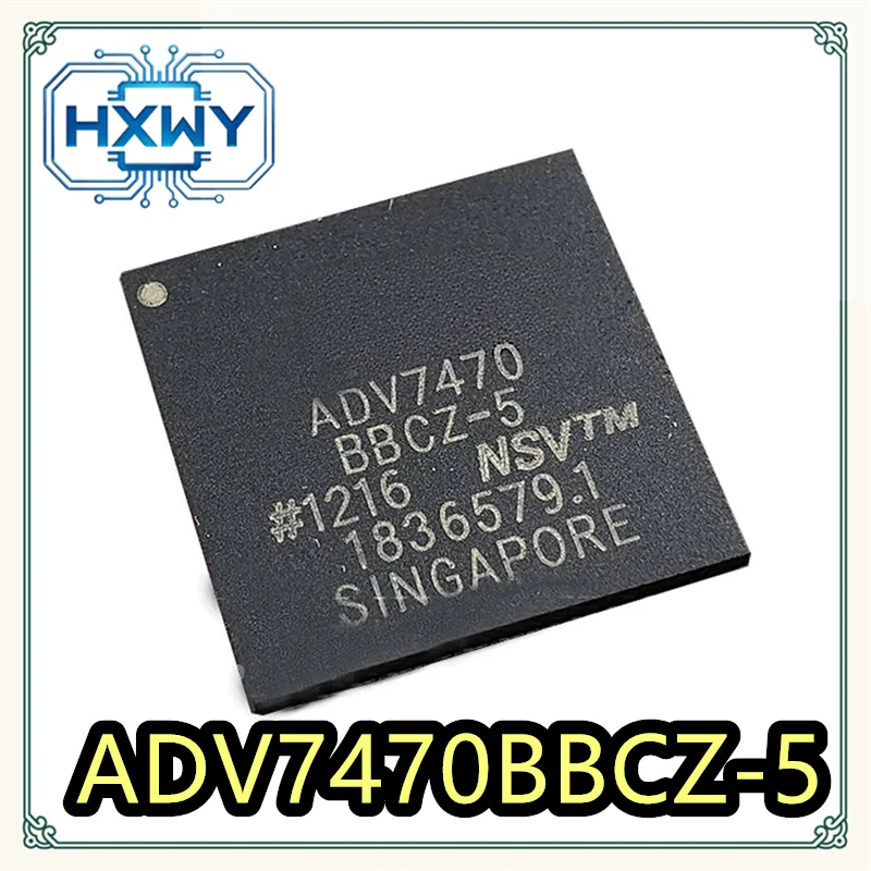 (1/2 pcs) ADV7470BBCZ-5  BGA package  IC chip  Brand new electronics  Best-seller  Stock running low  Fast dispatch