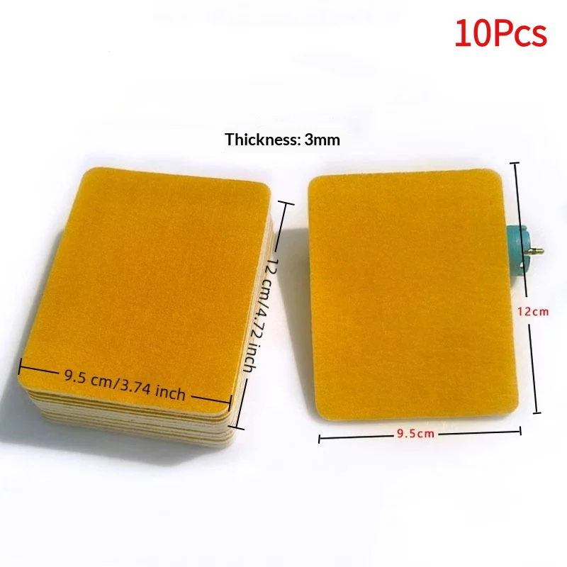 10Pcs Salon Hair Perming /Thermal Insulation Cotton Pad Patch Curl Wave Hair Lock Temperature, Washable Reusable Styling Tool.
