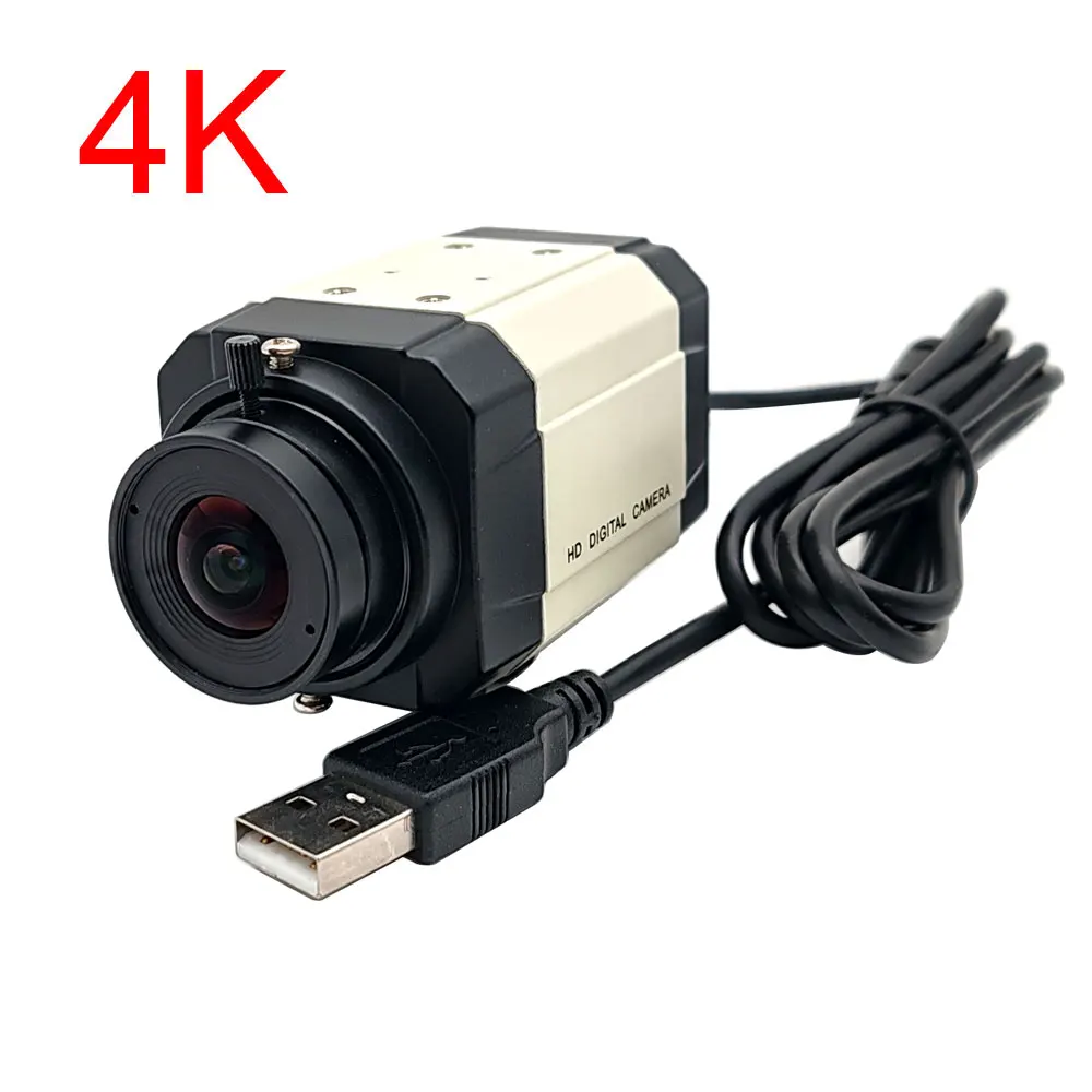 

Промышленная 30-футовая 4K 8-мегапиксельная USB-веб-камера 2K 4-мегапиксельная ПК-видео USB-мини-камера UVC OTG для живого обучения с широкоугольным варифокальным объективом 2,1 мм
