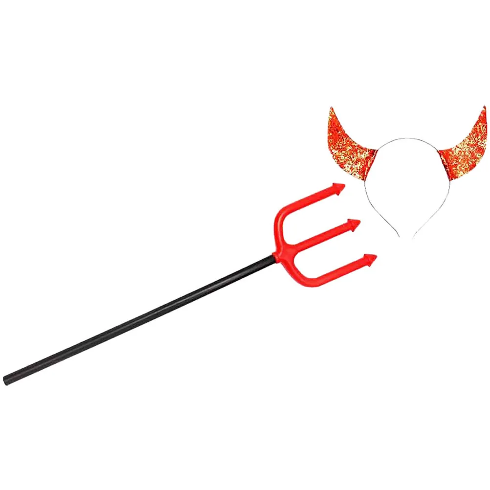 1 set 1 Set For Halloween Ox Horns Headband Halloween Party Cosplay Decor Ox Horns Headband Women Kids Costume Accessory