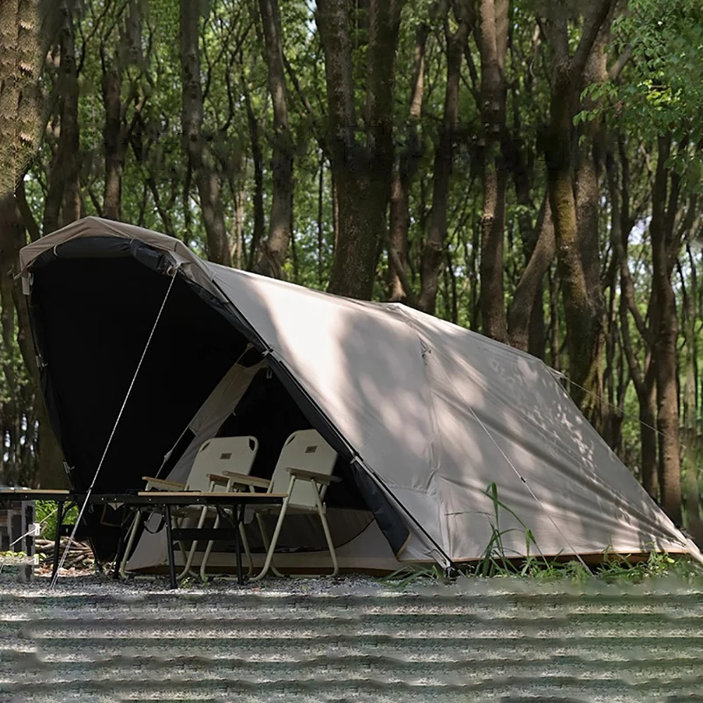 

Camping Tent Outdoor Camping Overnight Rainproof Black Glue Sunscreen Thickened Folding One Room Two Living Room
