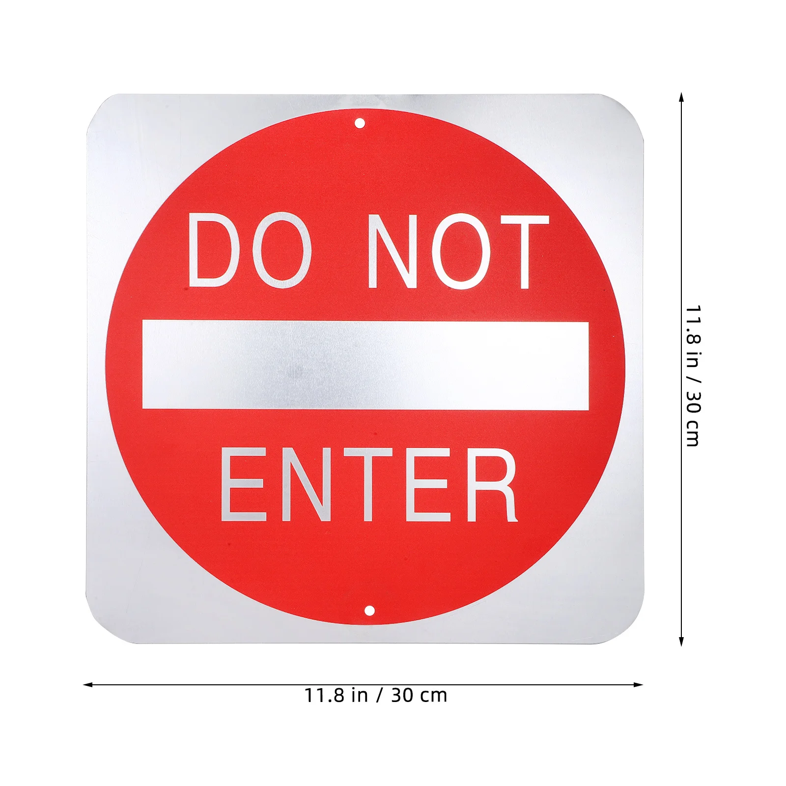 Do Not Enter Warning Sign Aluminum Alloy Rust-Proof High Visibility Safety Sign for Construction Warehouse Outdoor Indoor Metal