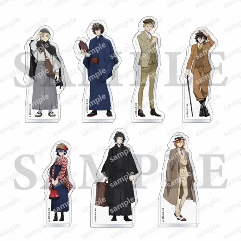 Anime Dazai Osamu Nakajima Atsushi Fukuzawa Yukichi Acrylic Stand Doll Game Figure Model Plate Cosplay Toy for Gift