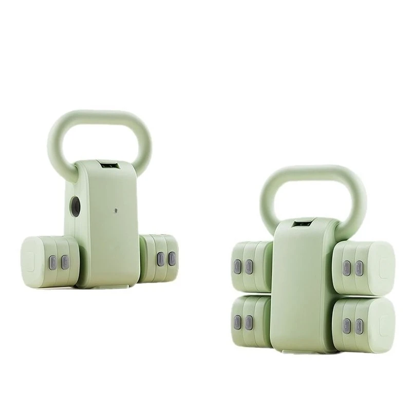 Kettlebell Dumbbell 2-in-1 Fitness Household Girls Men Adjustable Weight 5kg Pair of Strength Training Pot