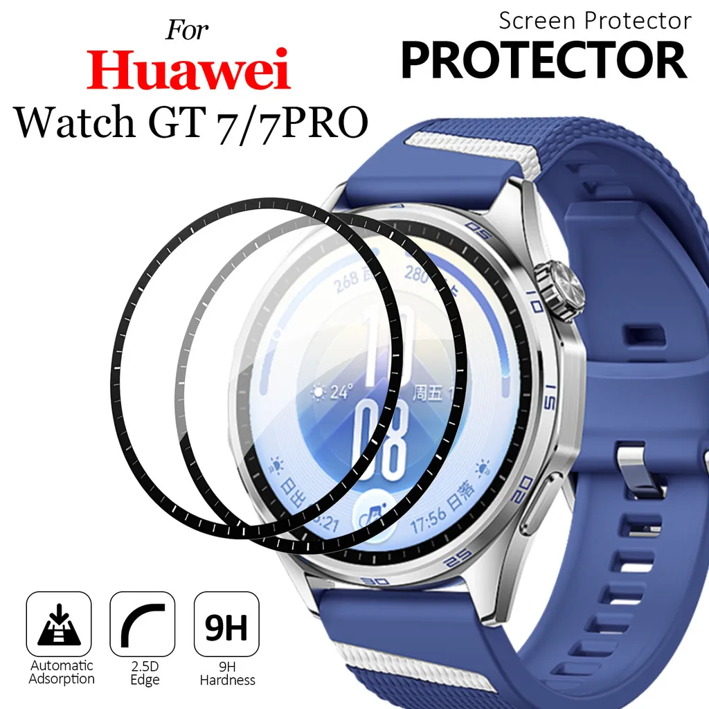 For Huawei Watch GT7 Pro PMMA Silk Screen Full Coverage HD Watch Screen Protector 1-5Pcs Anti-scratch Oleophobic Protective Film