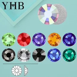 YHB Glitter Cold Fixation Flat Back Non-Hotfix Rhinestone For Bags Nails Fabric Garment Decoration Jewelry Accessories