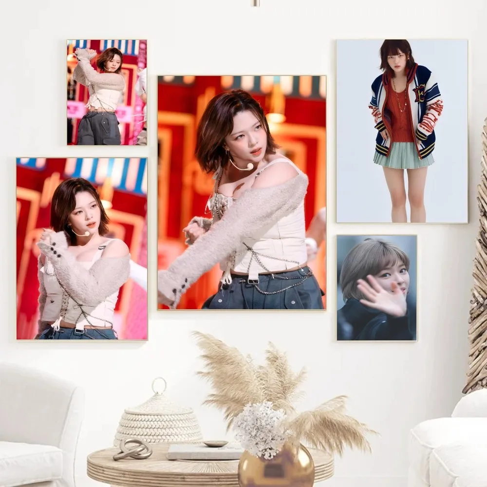 1pc kpop t-twice Girls Group Yoo Jeongyeon Poster Paper Print Home Living Room Bedroom Entrance Bar Restaurant Cafe Art Painting