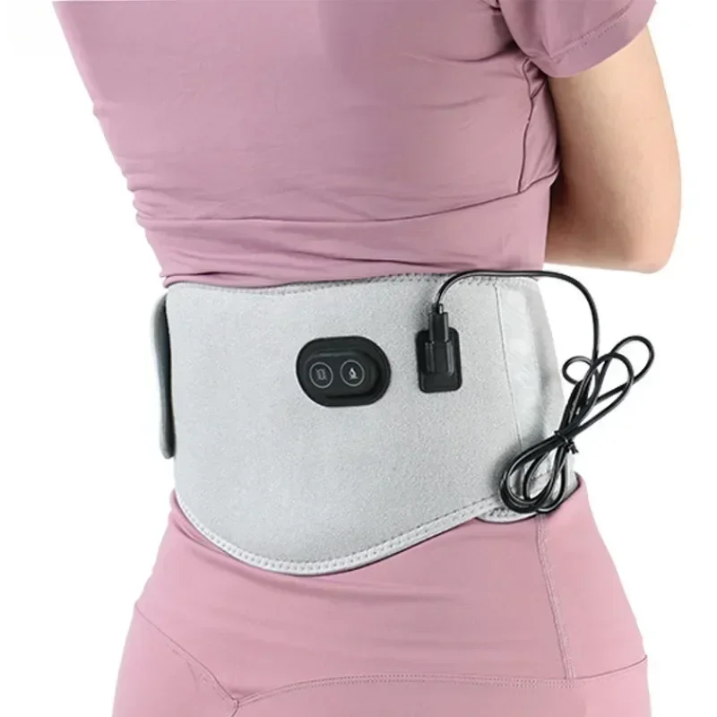 USB Electric Heating Warmer Hot Waist Lumbar Back Pad Belt Protector Brace Band Support Anti Pain Relief Therapy Tool