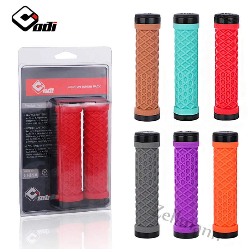 ODI Grip Silicone Bicycle Grips Lock on MTB Bike Handlebar Cuff Handle Cover for Mountain Bike BMX Handlebar Grip Bicycle Part