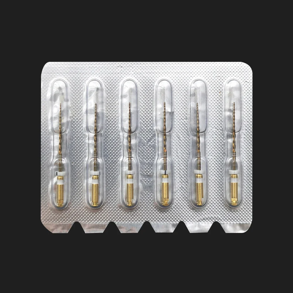 Dental Primary Wave Gold One Files Reverse 6pcs/pack Small Medium Large Dental Endo NITI Rotary File Endodontic Dentistry