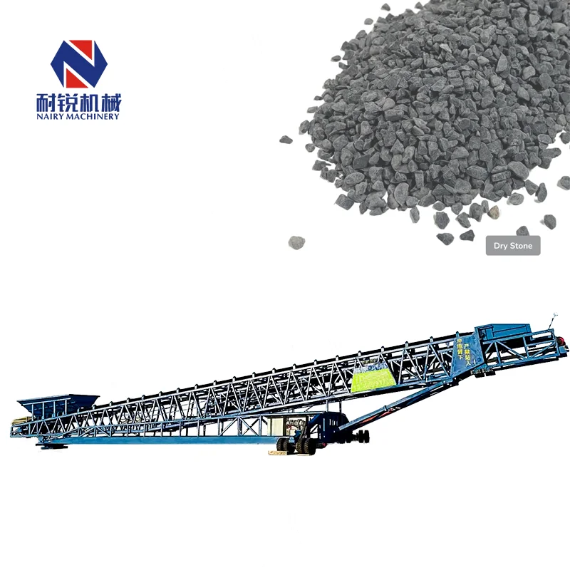 High Quality Mining Telescopic Radial Belt Conveyor Machine Loader Price Aggregate Stack Belt Conveyor