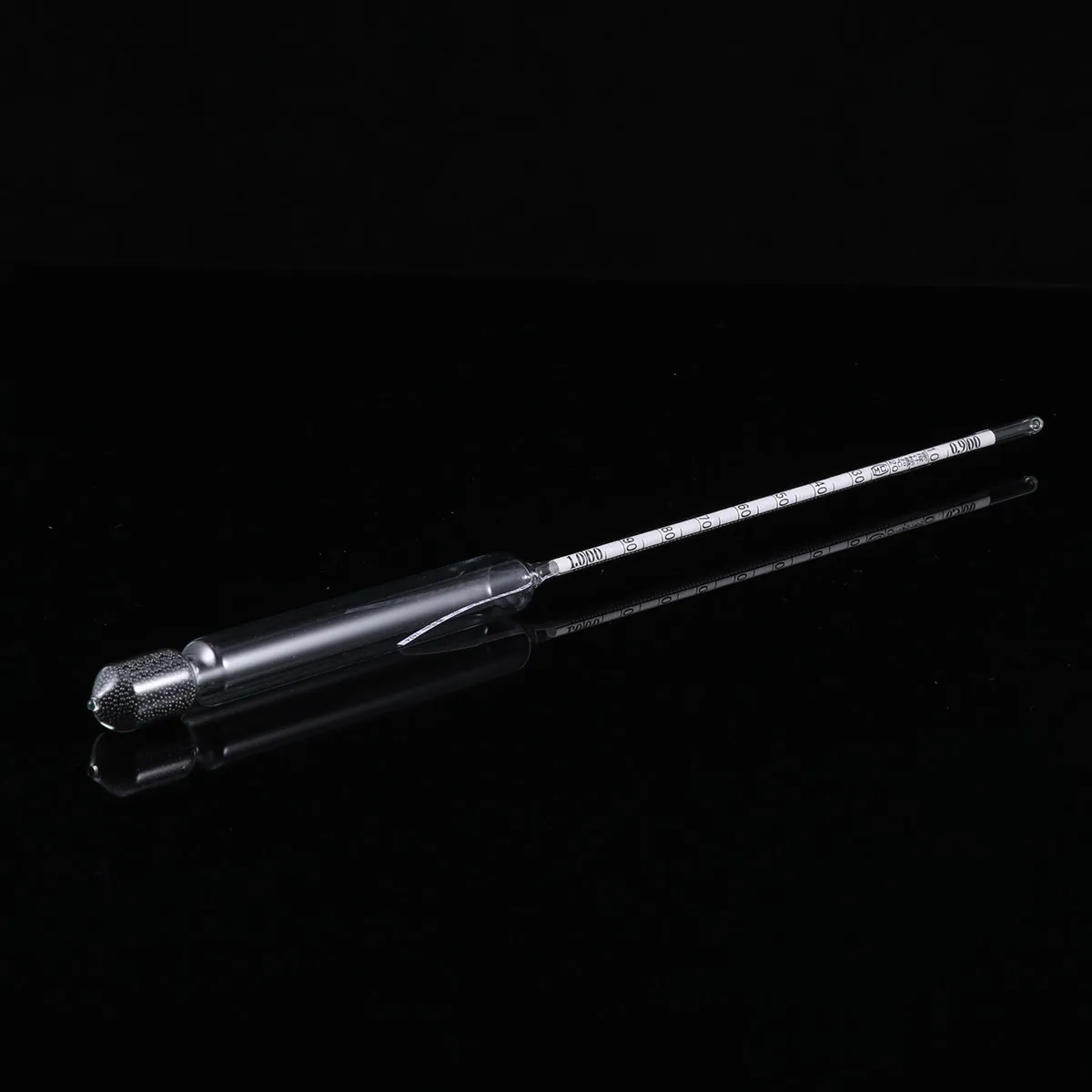 2Pcs Glass Hydrometer Floating Design Salinity Temperature Tester Accurate Measurement Tool for Fish Tank Aquarium