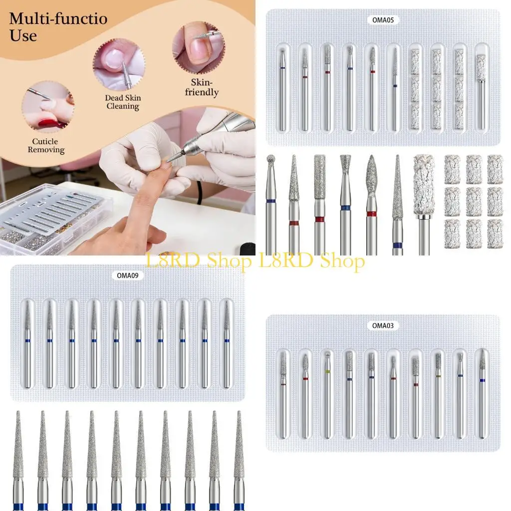 

L8RD индивидуально шлифовальные головки сверло для ногтей для санитарного салона по уходу за ногтями