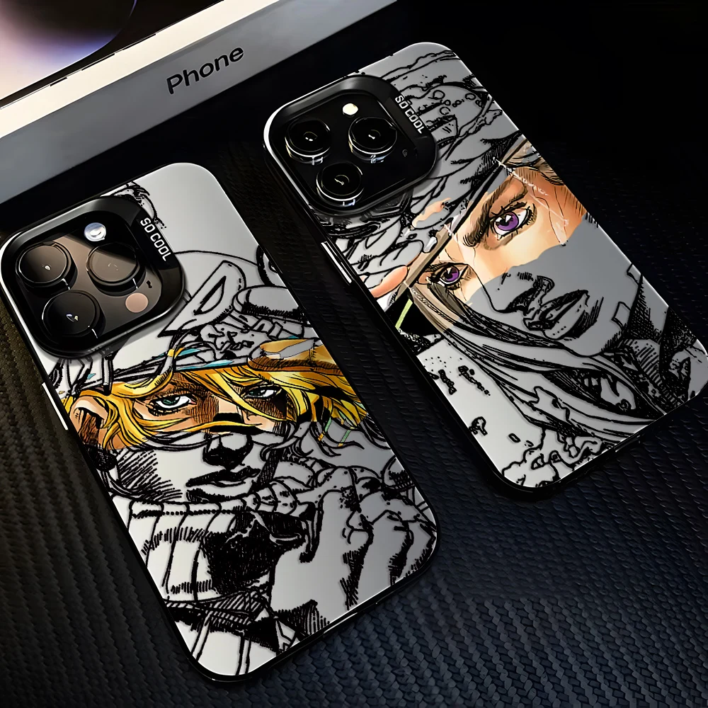 Hot Anime JoJo Bizarres Adventures Phone Case for Samsung Galaxy S25 S24 S23 S22 Note20 Ultra Edge Plus 5G Anti Fall Matte Cover - náhled 3
