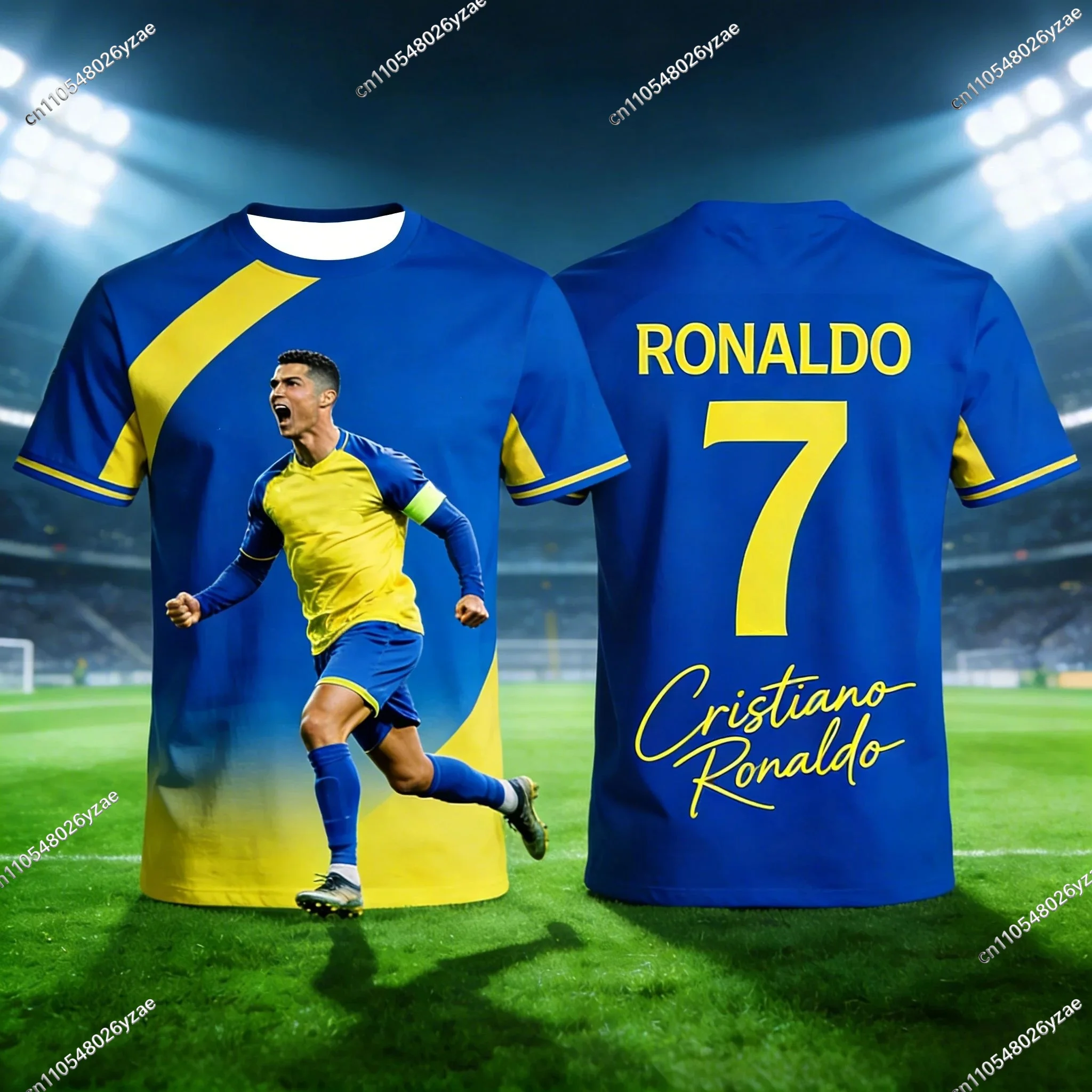 AI Men Jersey GPT Ronaldo # 7 Special Edition Football Jersey for Men Women Kids Commemorative Soccer Shirt Quick Dry Sportswear view 6