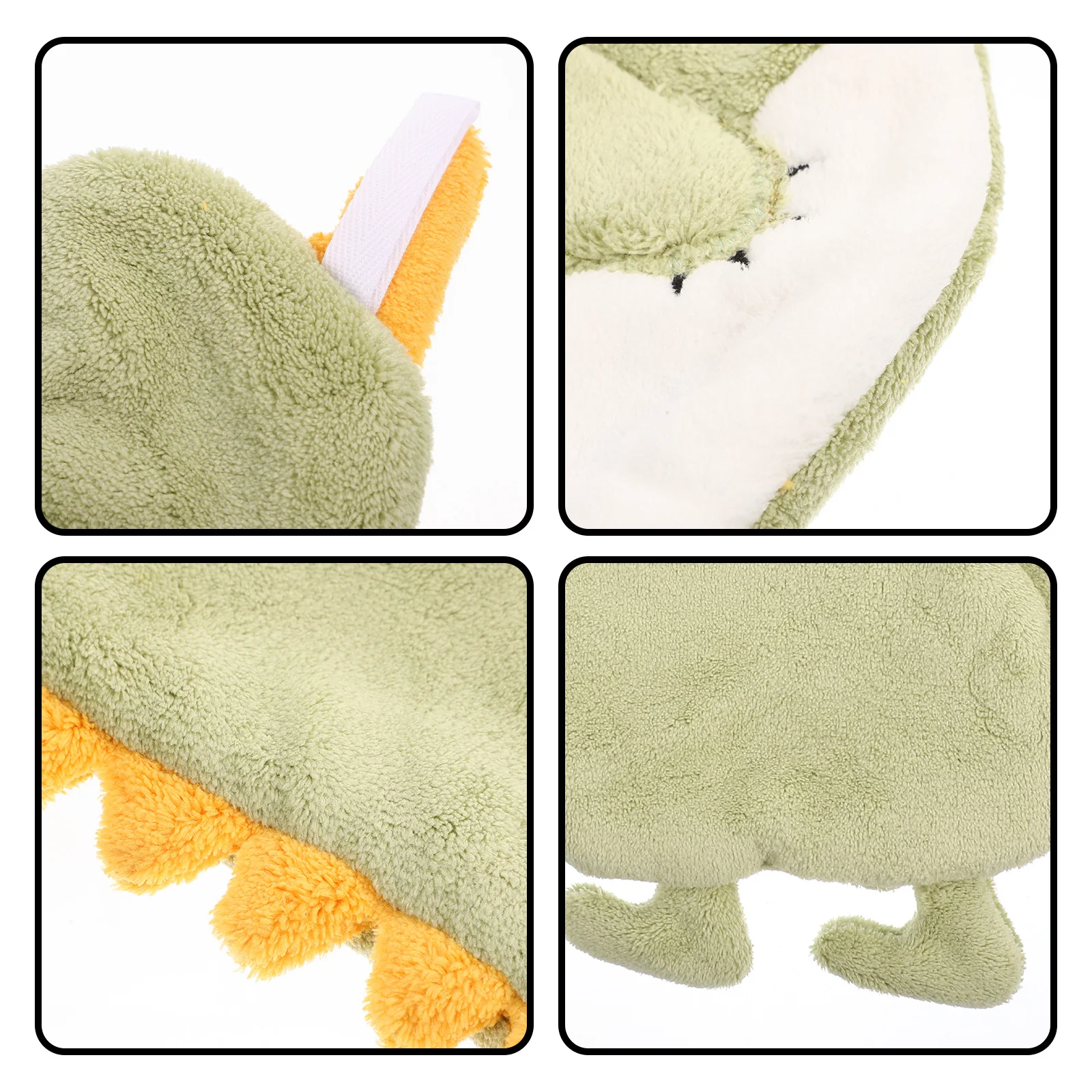 

Cartoon Dinosaur Hand Towel Coral Fleece Small Lightweight Hanging Cloth Wipe Creative Wash Handkerchief Kitchen