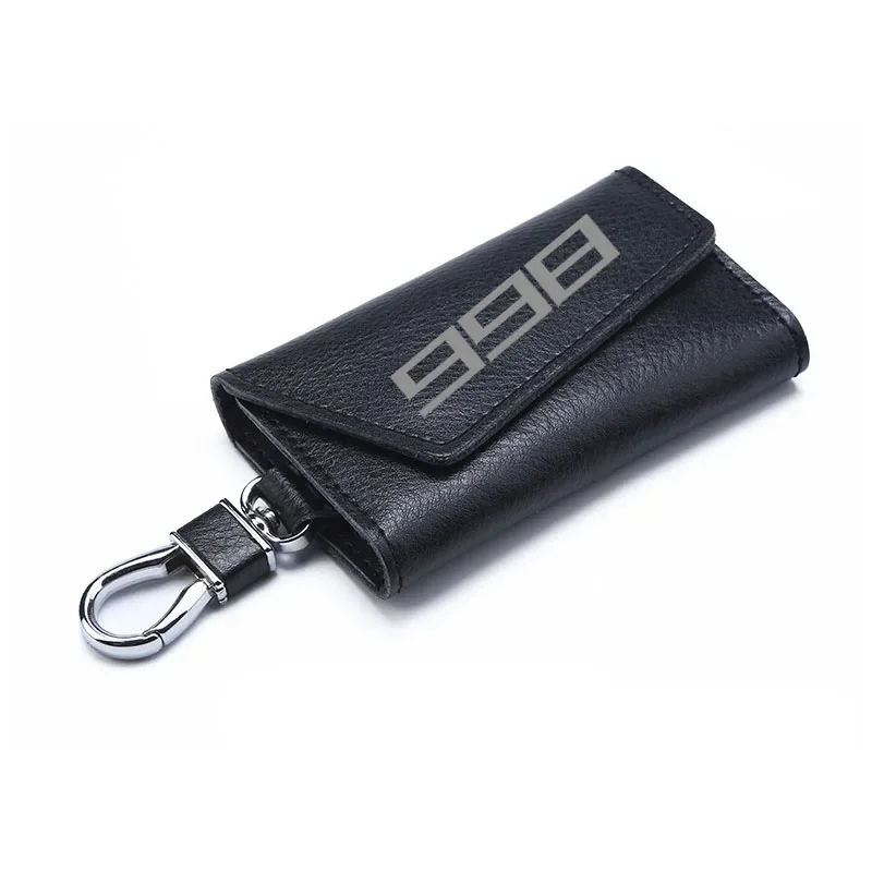 3D cowhide Key key case Holder Chain Collection Keychain for  998B 998 S 998R Motorcycle Badge Keyring