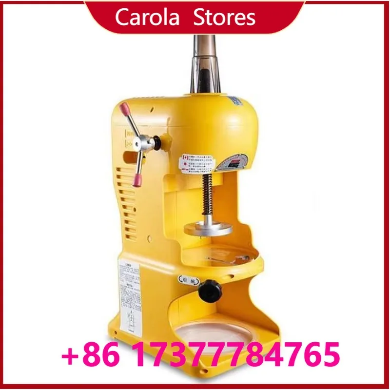 Commercial Automatic Ice Shaver Machine, Industrial Ice Block Crusher for Snow Cone & Ice Cream Making