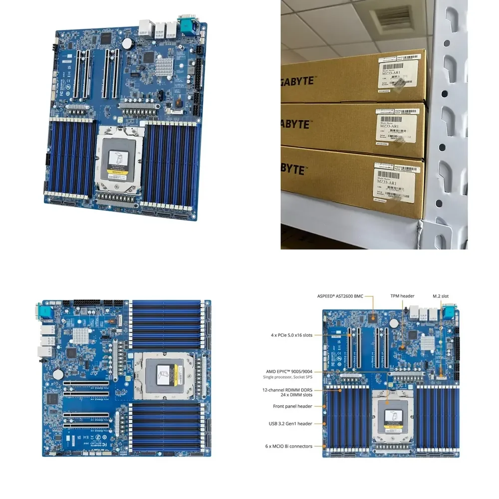 MZ33-AR1 EPYC 9005/9004 CPU supported server main board