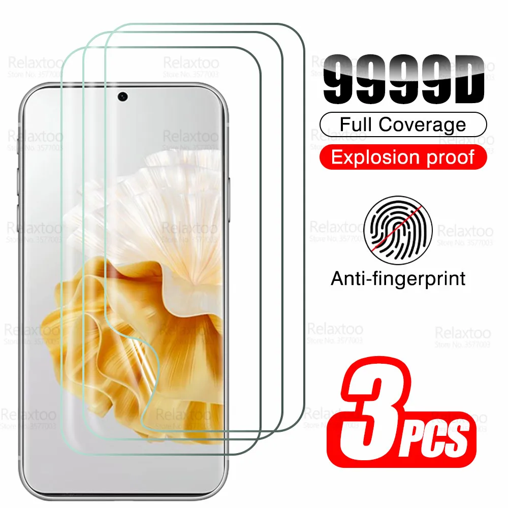 

3Pcs Full Curved Hydrogel Film For Huawei P60 Pro 4G Screen Protector Not Tempered Glass Hauwei P 60 Art P60Pro P60Art Soft Film