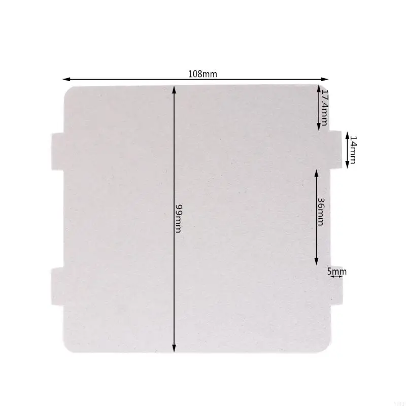 Y5LF 5Pcs Mica Plates Sheets Microwave Oven Repairing Part 108x99mm Kitchen For Midea