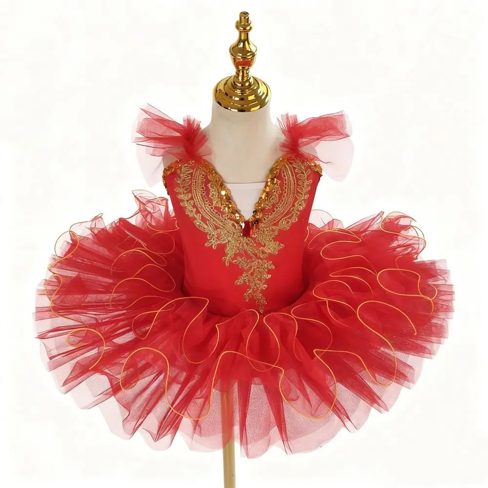 

Модное детское балетное платье с блестками, пышное балетное платье-пачка со стразами, праздничное платье, современная детская одежда для выступлений